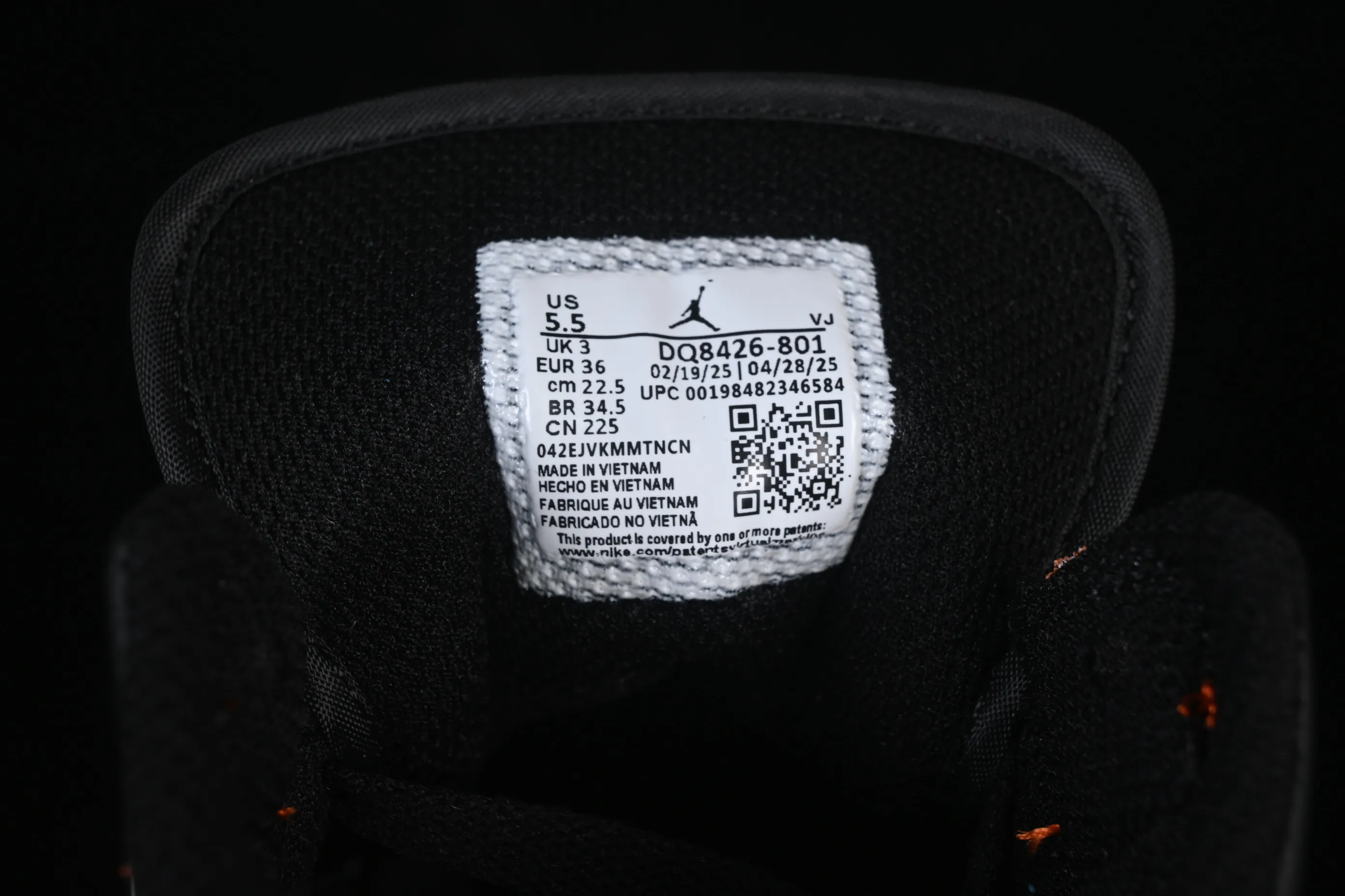 All categories Air Jordan Jordan series basketball shoes Air Jordan 1 Mid Air Jordan 1 Mid AJ1 Joe 1 black and white orange mid-top cultural and casual sneakers DQ8426-801